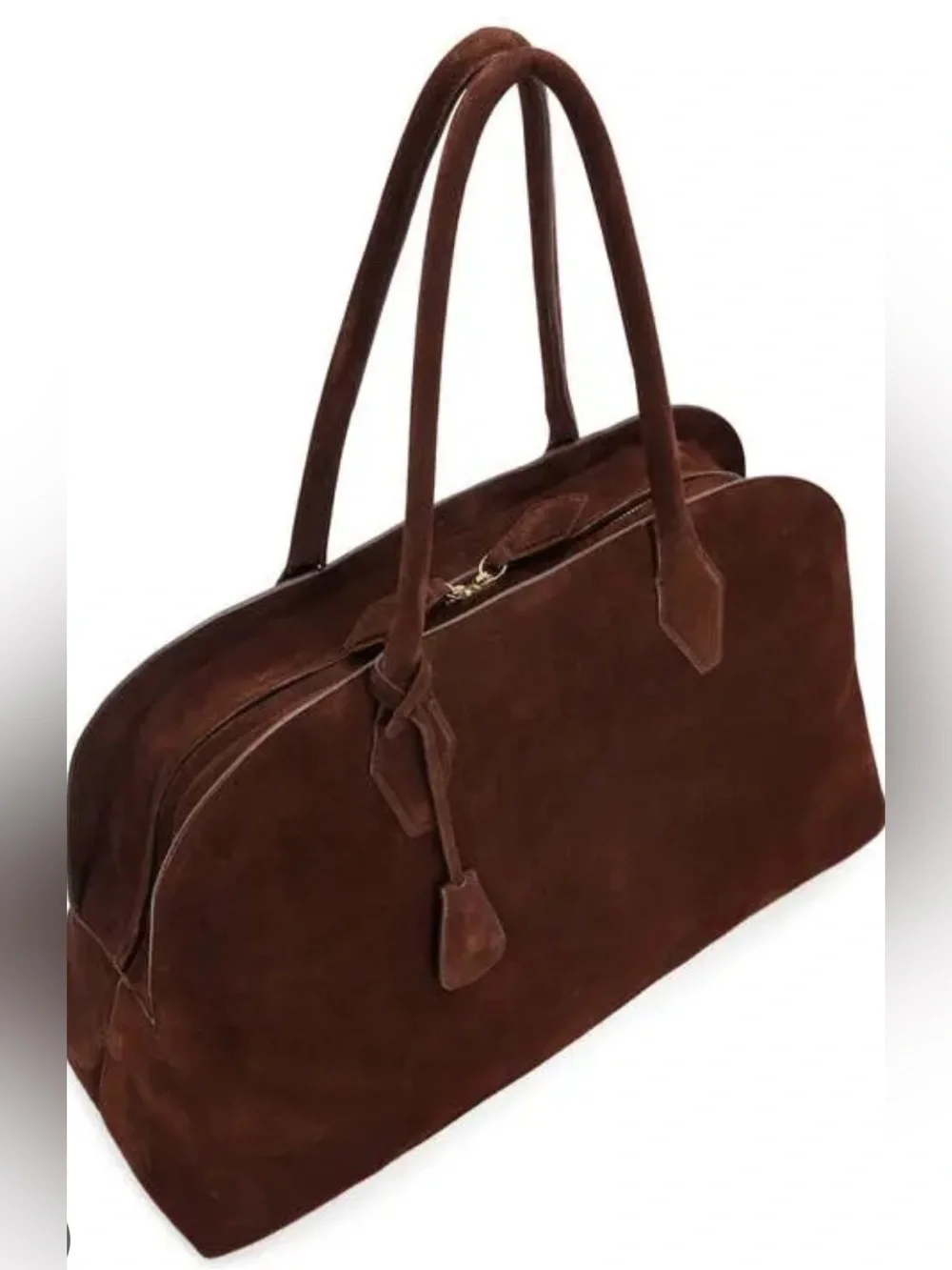 Reformation Oversized Seraphina Tote bag espresso suede NWT - Picture 2 of 10